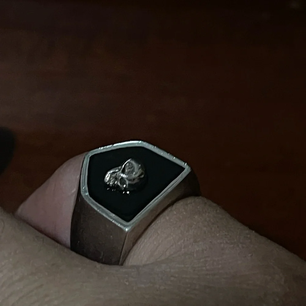 The Great Frog Skull Shield Silver Ring size 6.5 - Picture 4 of 6